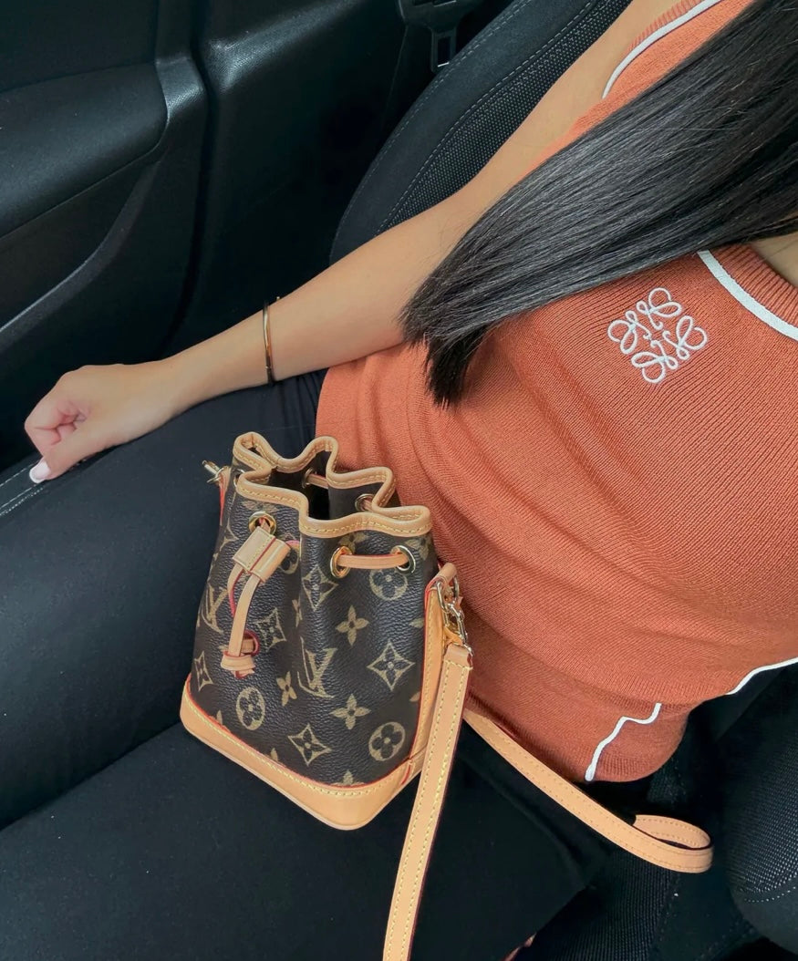 LOEWE BROWN TOP WITH BORDER