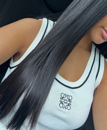 LOEWE WHITE TOP WITH BORDER